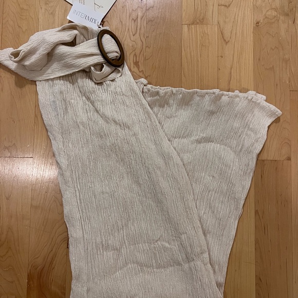 Savannah Morrow - Tayen Belted Silk Bamboo Wide Leg Pants - Picture 3 of 4